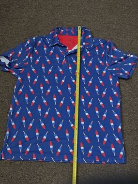 Birdie Bound - Short Sleeve Polo | Dri Fit Bomb Pops | Men's Medium